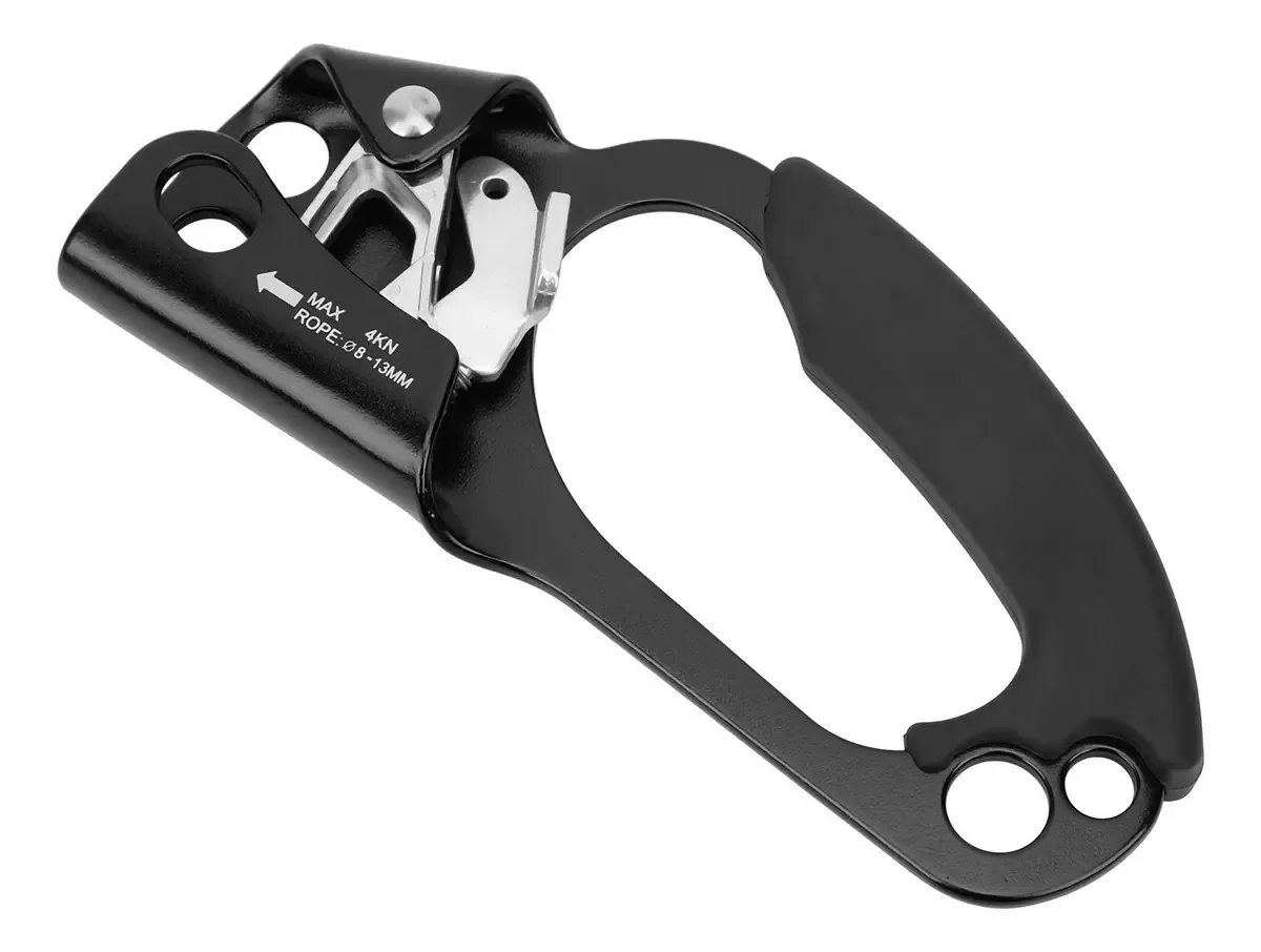 Equipamento ergonômico de rapel para escalada com elevador manual