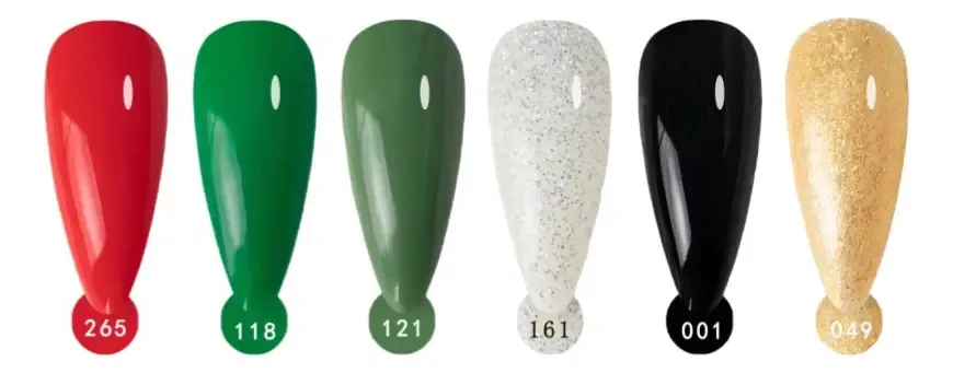 Esmaltes de unhas Lé Kasi Semipermanentes Gel Range 6/UV Ch Color WGel - Christmas