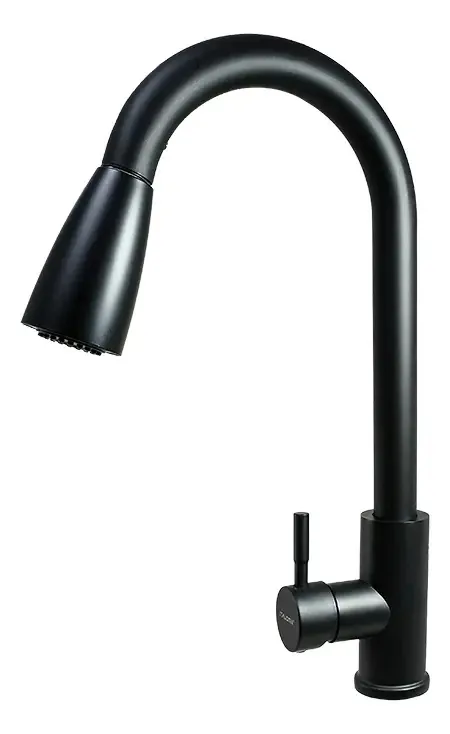 Torneira preta alta Italomix Lh-3313 com extensão
