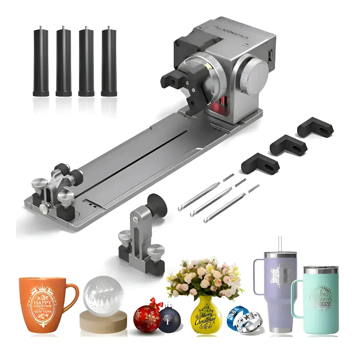 Kit de rolos para máquina de gravação a laser Atomstack R8