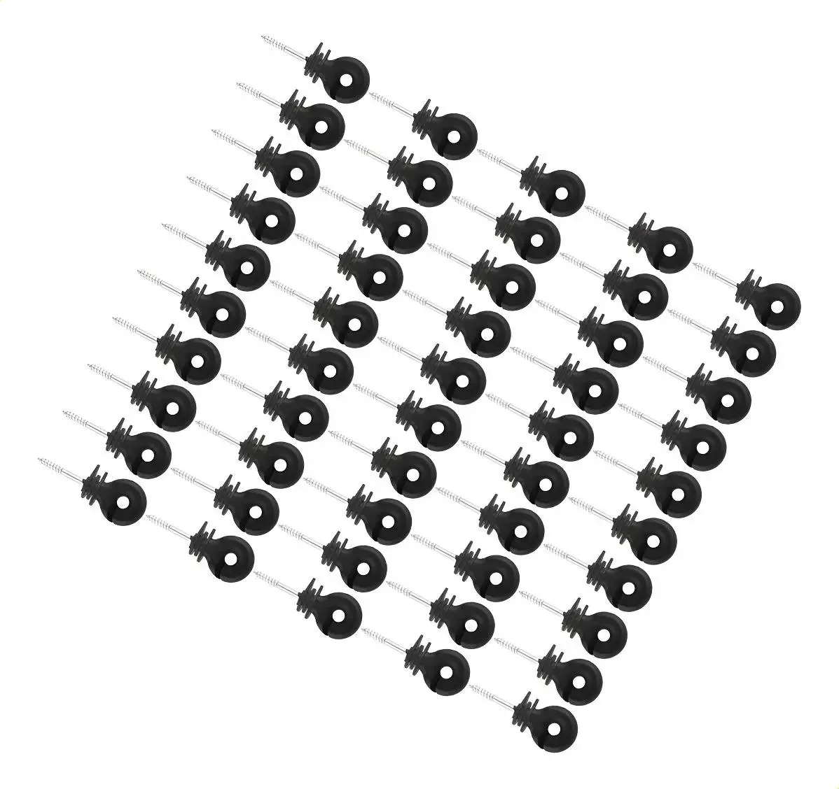 Isolador elétrico para cercas, conjunto de 50 unidades