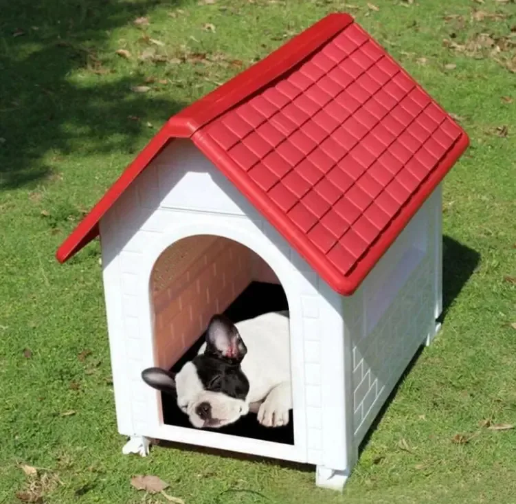 Casa Casilla Dog Pet Shower Ventilação de plástico.