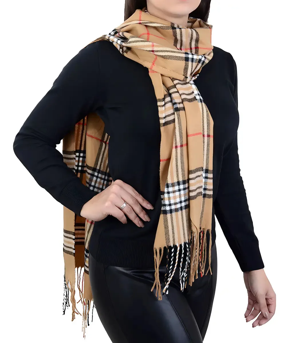 Cachecol Feminino Roubijoux Marrom Caramelo