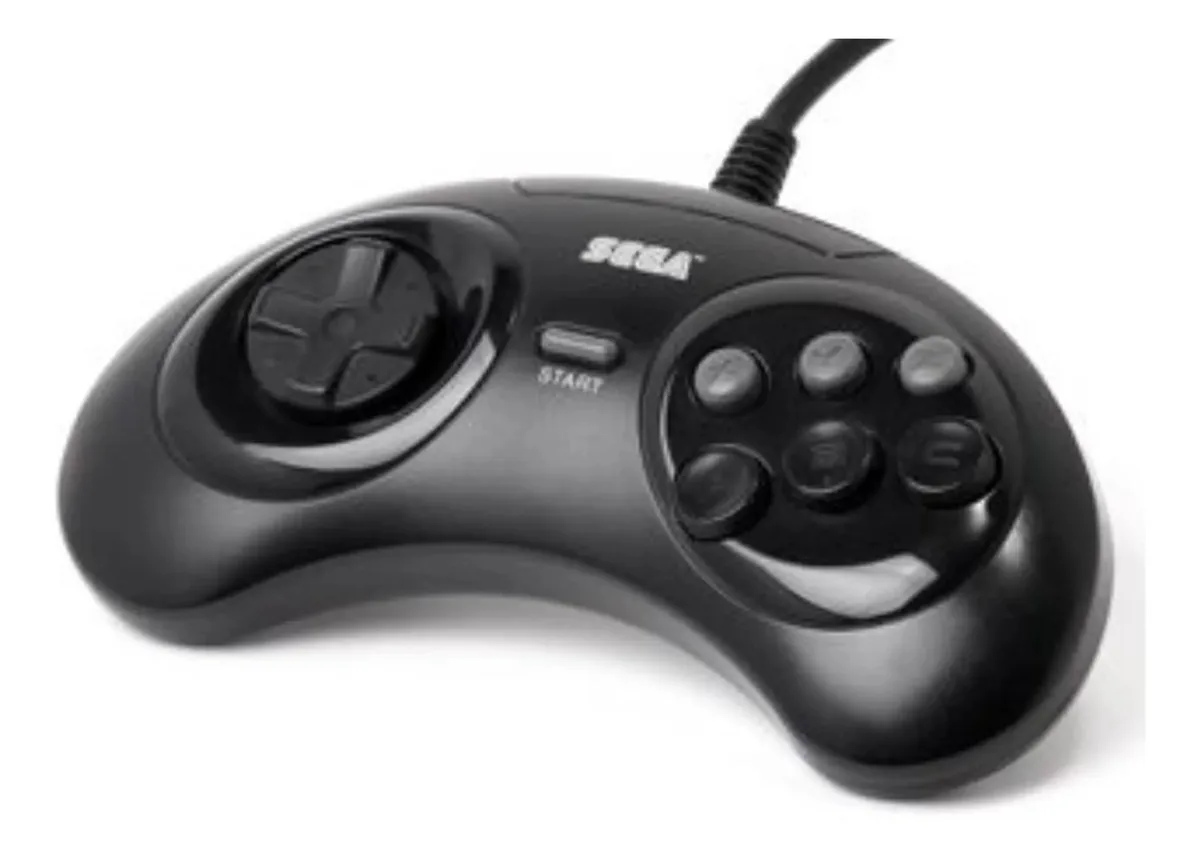 Controle de joystick Sega SJ-6000 preto