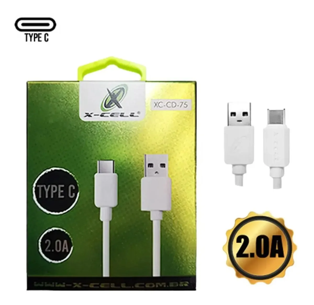 Cabo De Dados Usb Para Tipo C X-cell Branco