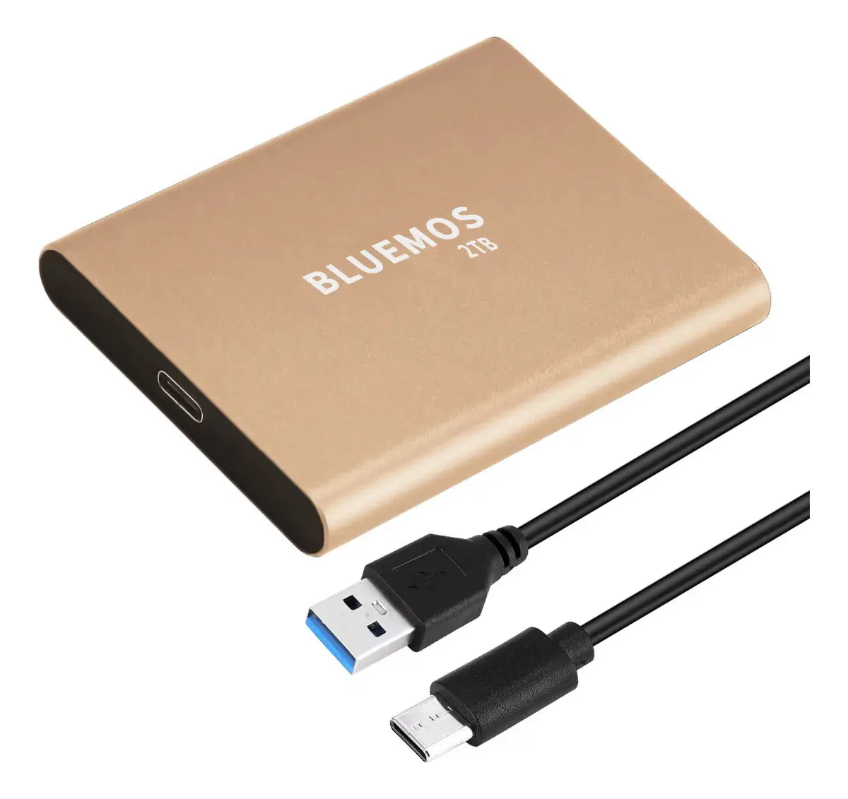 Unidade sólida SSD externa Dapei Ssd SYP-2Tb 2TB Disco rígido portátil Gold Memória externa