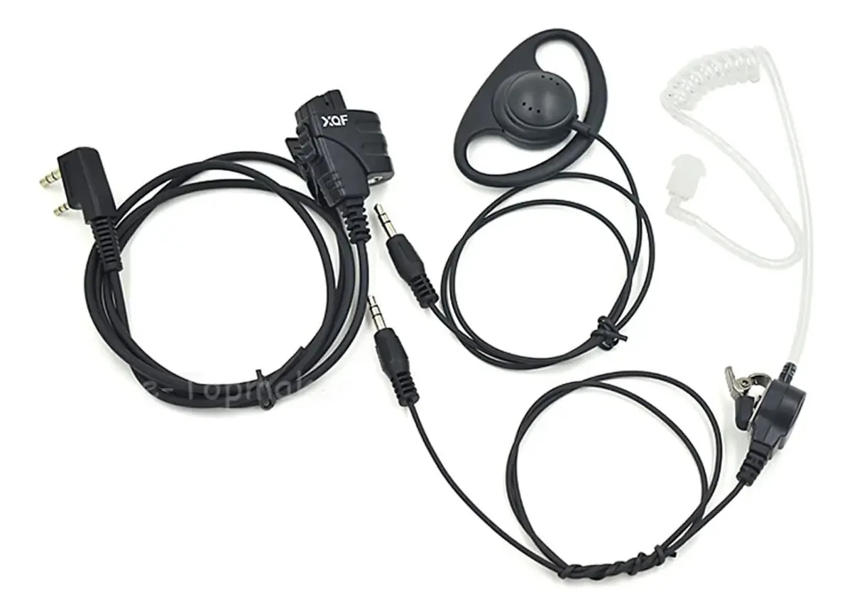 Hasmi Rádio Portátil Transmissor-Receptor-Dois em Um Oculto de Segurança do Fone de Ouvido Tubo de Som do Fone de Ouvido PTT