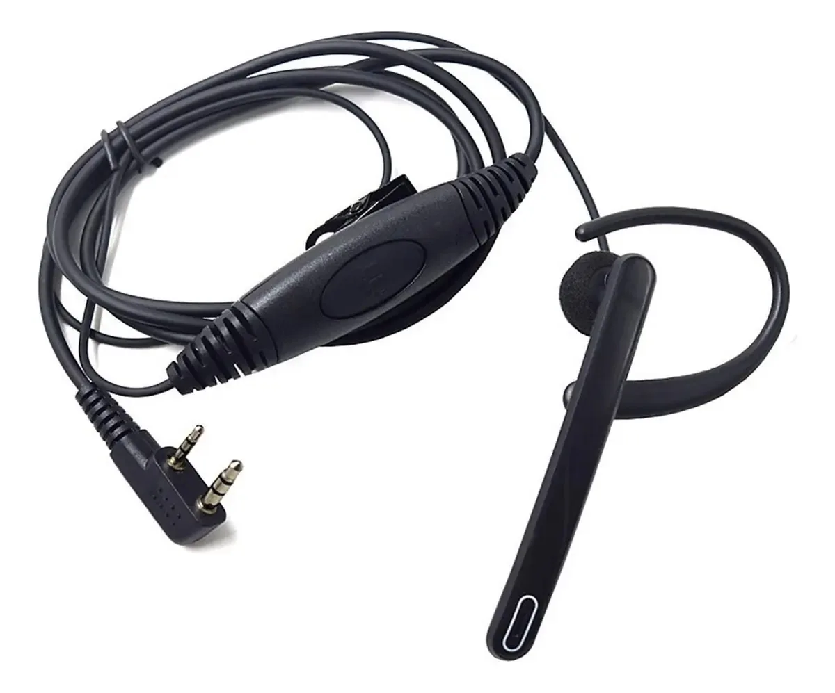 Hasmi 2 Para Walkie-talkie Clipe De Orelha Para Microfone De Um Transceptor De Rádio Portátil Uv 6r Bf-f8