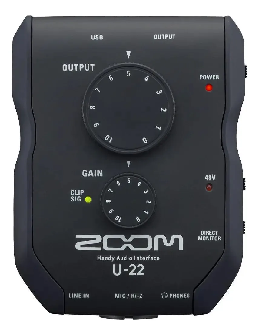 Interface De Audio Zoom U-22 Usb Ultra Portátil