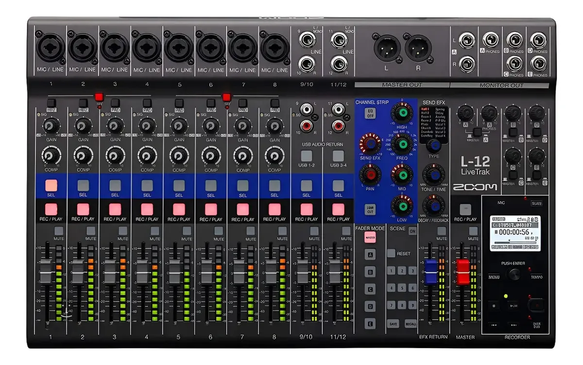 Mesa De Som Zoom Livetrak L-12