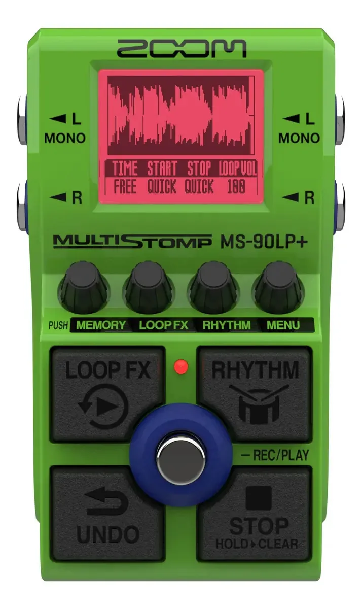 Pedal de efeito Zoom Zoom verde