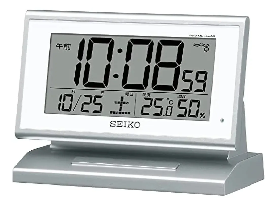 Relógio Seiko (relógio Seiko) Alarme de rádio com luzes automáticas