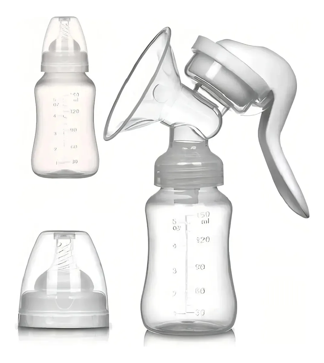 Bomba Extrator Manual Tira Leite Materno De Silicone