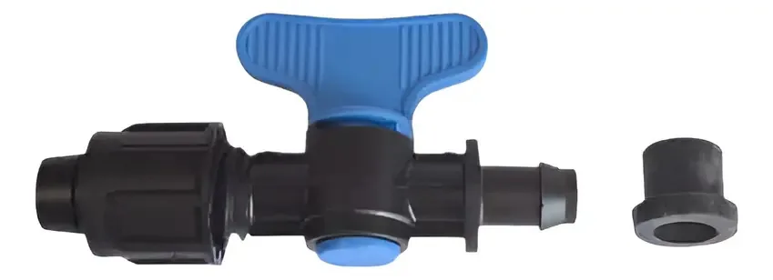 Conector de fita de irrigação por gotejamento Fin 10 unidades preto