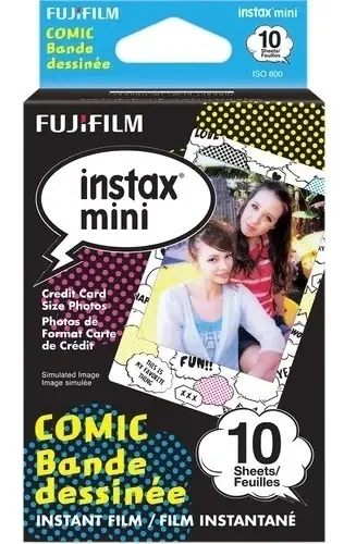 Cartucho de quadrinhos Fujifilm Instax Mini para 10 fotos