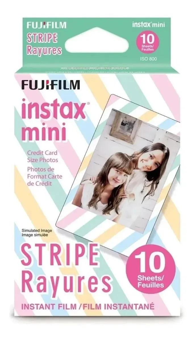 Cartucho Fujifilm Fuji Instax Mini Stripes (10 folhas)