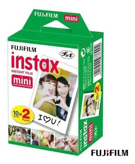 Filme Instantâneo Instax Com 20 Poses Fujifilm Filmemini20 Cor Branco