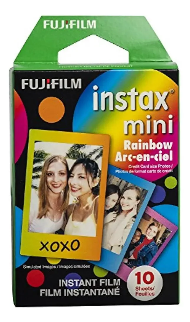 Filme Fujifilm Instax Mini Rainbow - 10 exposições