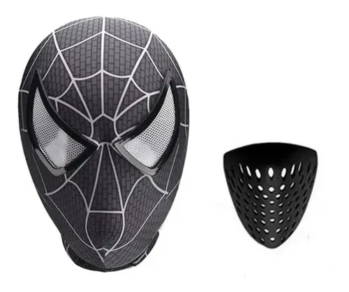 Máscara Venom Black Spiderman com boca