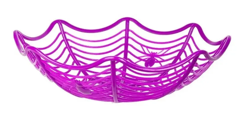 Centro De Mesa Decoração Halloween Fruteira Festa Fantasia Roxo