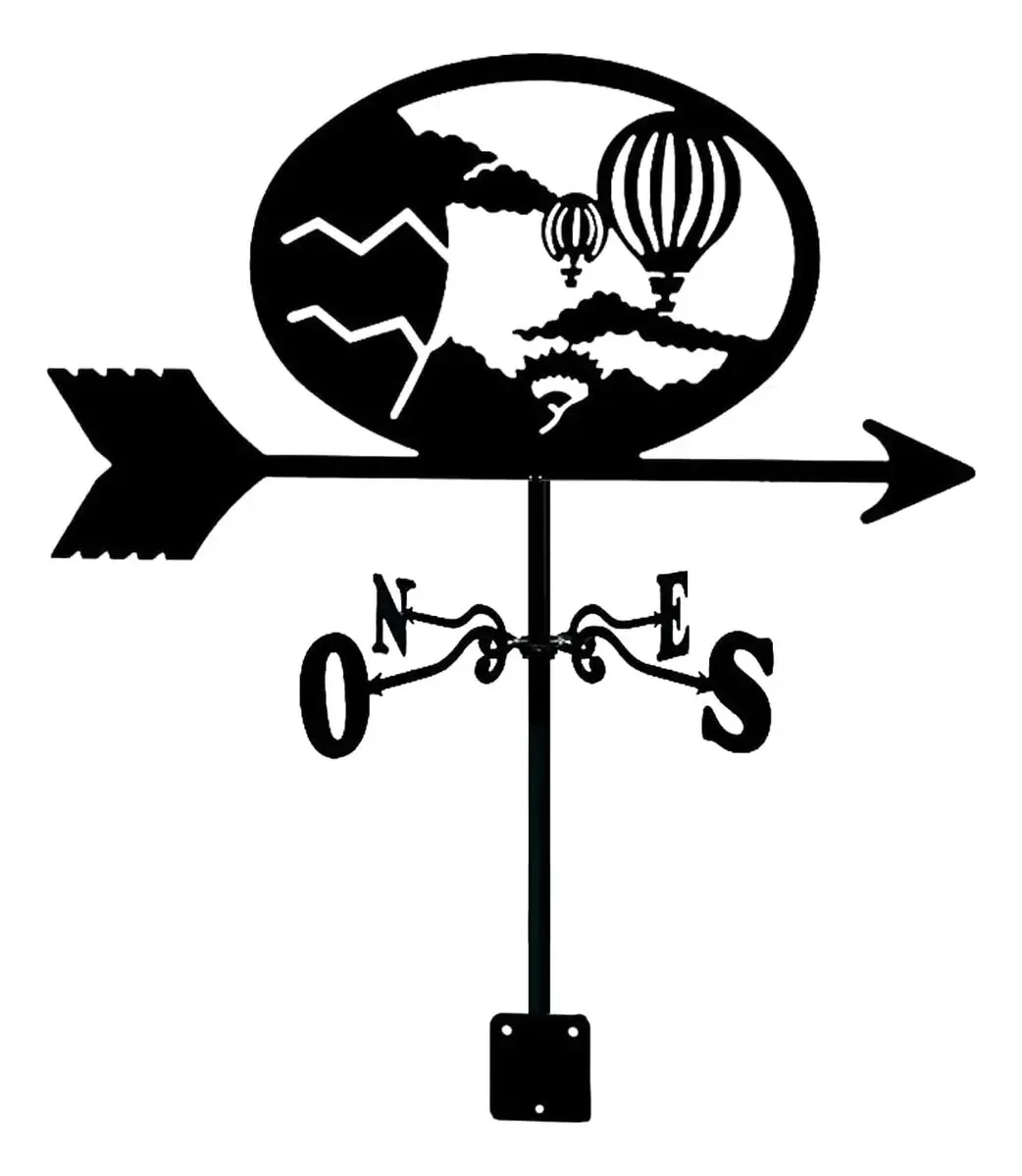 Dekoq Cata-vento, Cata-ventos Cata-vento De Metal, Balão De Ar Quente, Cowboy, Abelha, Cata-vento De Aço Inoxidável Para Exteriores, Telhado, Jardim, Decoração De Pátio, Indicadores De Direção Do...