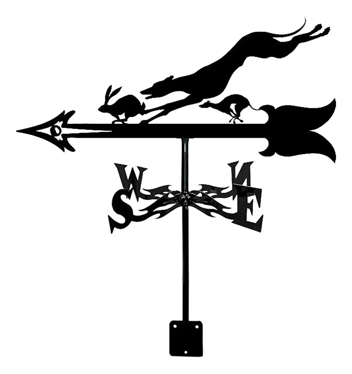 Dekoq Cata-vento, Cata-ventos Cata-vento De Metal, Cata-vento De Aço Inoxidável De Pato De Fazendeiro De Golfe Para Telhado De Ferro Ao Ar Livre, Decoração De Jardim, Indicadores De Direção Do...