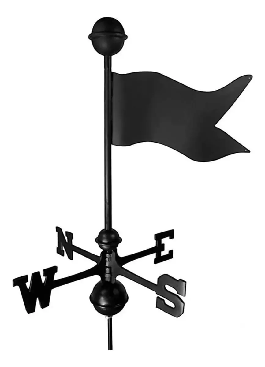 Dekoq Cata-vento, Cata-ventos Cata-vento De Metal Com Suporte De Montagem, Decoração De Telhado, Design De Bandeira, Direção Leste Sul Oeste Norte