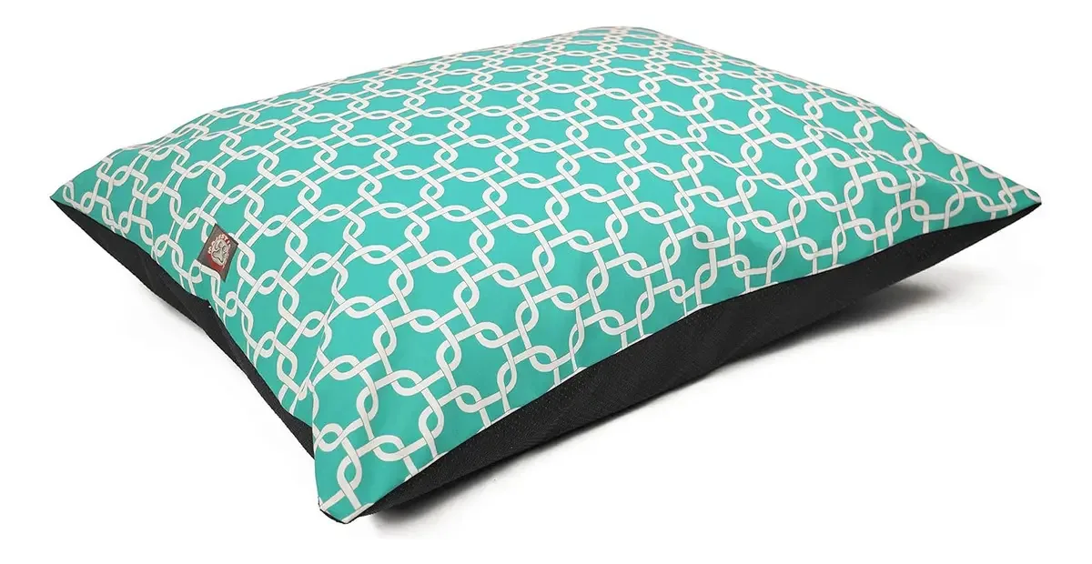 Cama retangular grande para cães Majestic Pet 46x35 Flea
