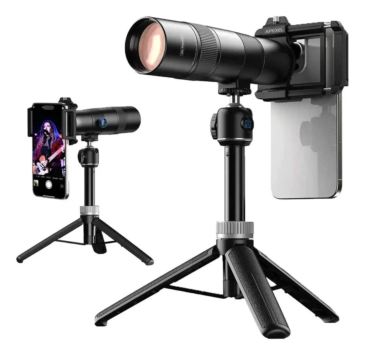 Lente P/ Celular Fotografia Longe Distante 30x Zoom Apexel