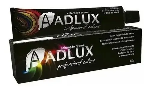 Tintura Adlux Coloração Profissional Colors Coloração Cabelo Profissional Adluxtom cores variadas a escolherpara cabelox 60g