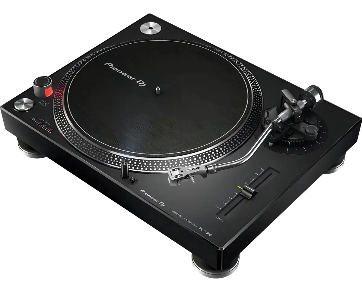 Bandeja de DJ Pioneer DJ Toca Discos PLX-500-K preto