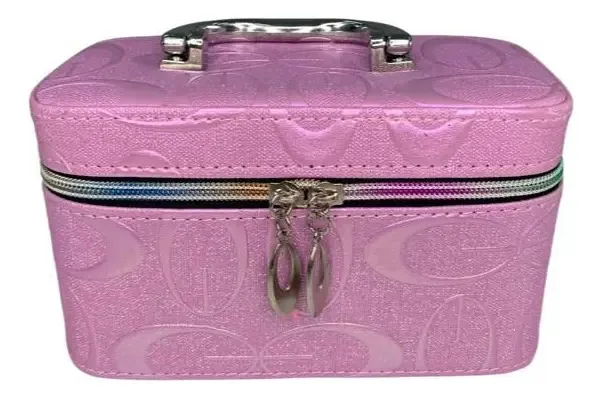 Maleta Organizadora Maquiagem Lilás 11x9x18,5cm