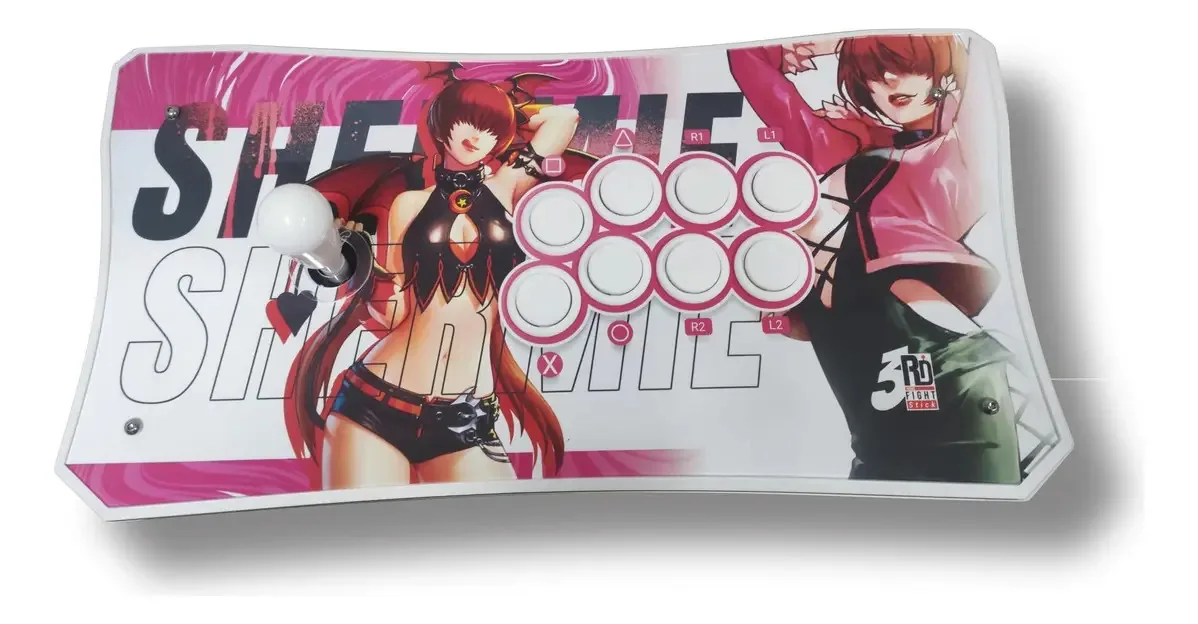 Controle Arcade 3rd Round Ps4 Nativo, Ps3 E Pc
