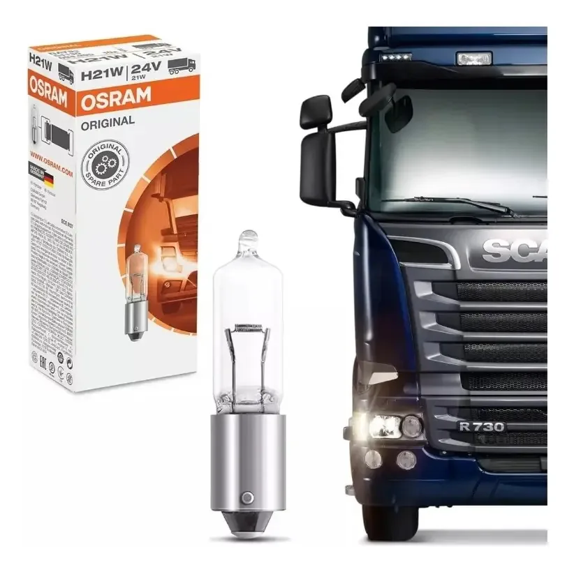 10 Lâmpadas - Caminhões H21 24v 21w Os64138h21