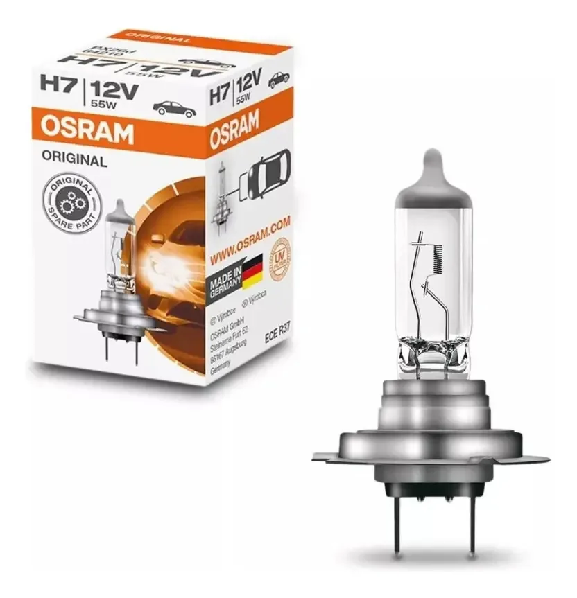 Lâmpada Do Farol Halogena H7 3200k 55w 12v Os64210