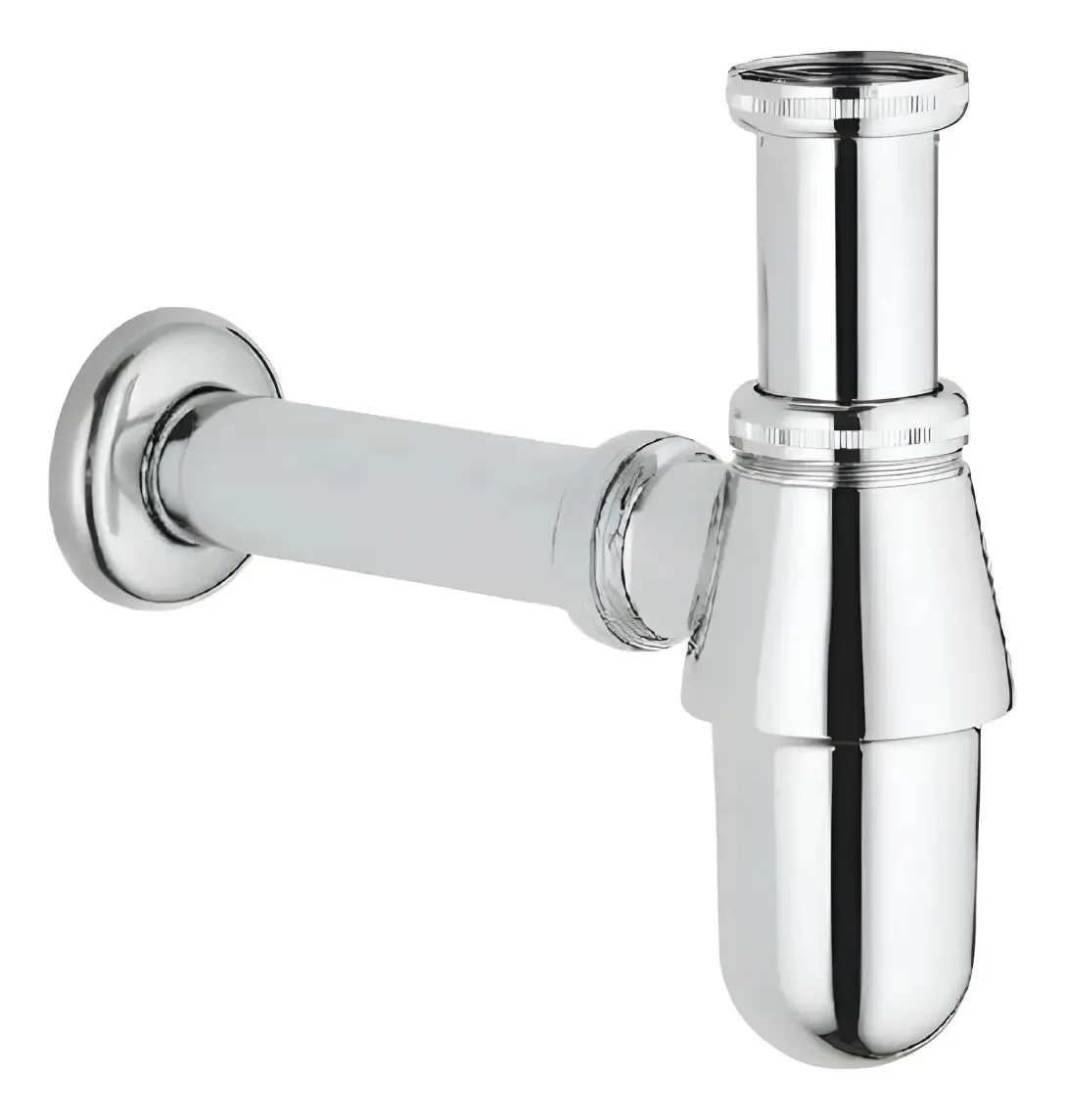 Sifão de garrafa de banho Chrome Aqua