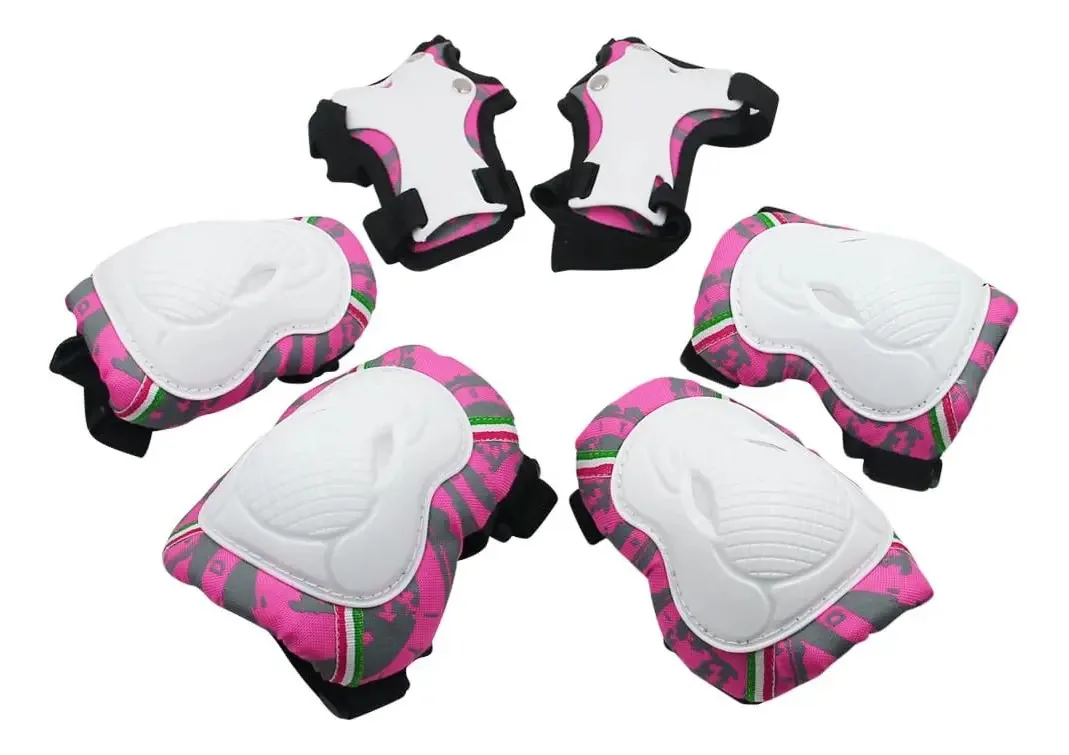 Joelheiras Skl Kit para crianças+cotoveleiras e pulseiras