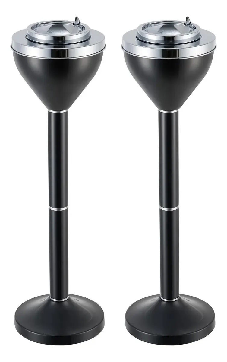 Conjunto Co-z de 2 cinzeiros ajustáveis, cinzeiro vertical 3 em 1