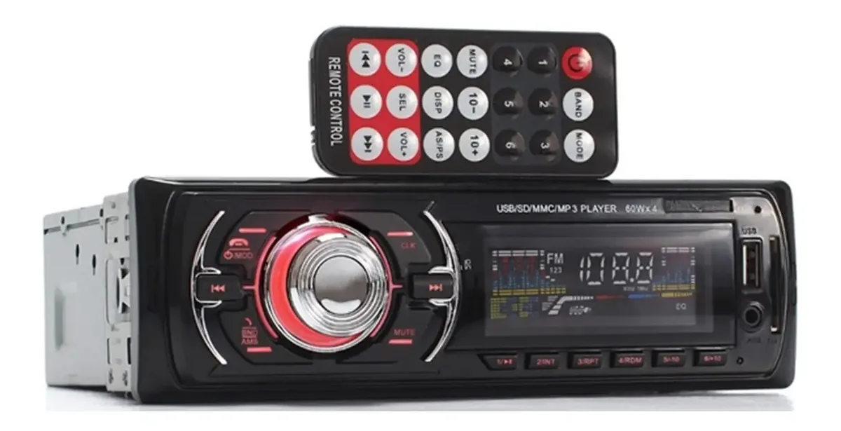 Auto Rádio Som Automotivo Bluetooth Mp3 Rádio Fm Usb Aux V8