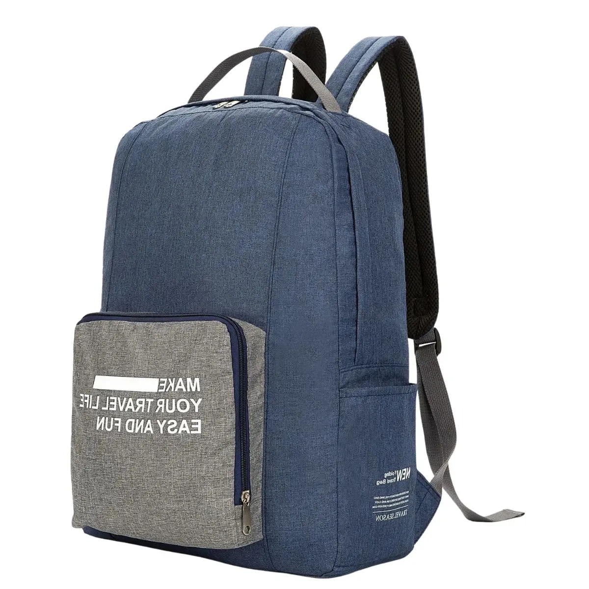 Bolsa de viagem dobrável Lookmy Travel Life Blue