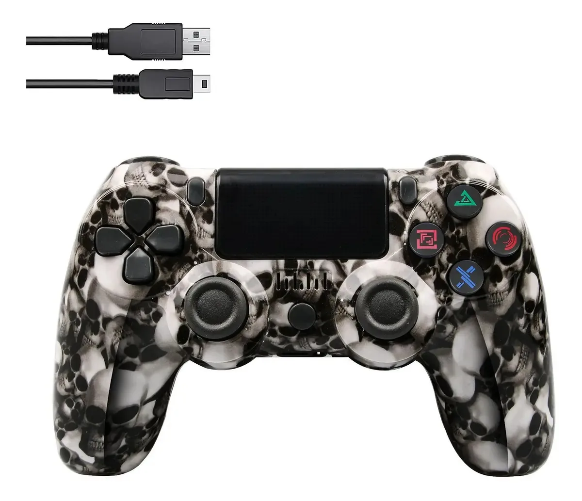 Controladores sem fio compatíveis com console de jogos e PC, cor preta
