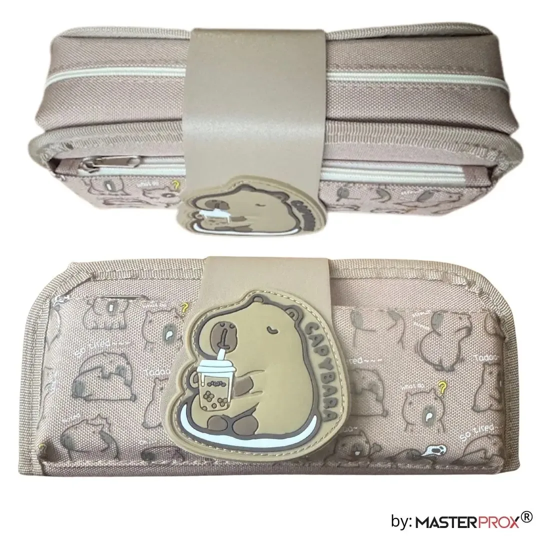 Estojo e cartucho para lápis escolares Capibara By Master Prox®