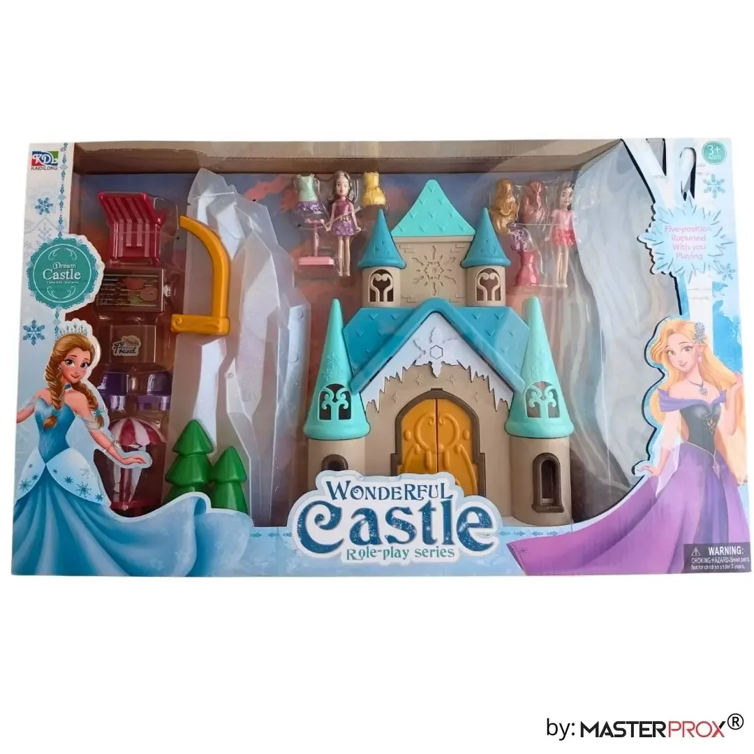 Casa de bonecas Master Prox mp4625 cor azul claro