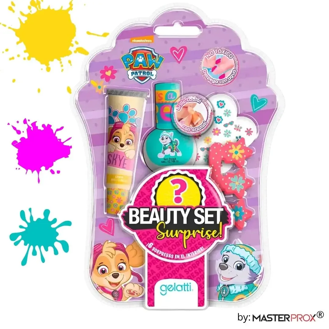 Conjunto de beleza infantil Paw Patrol Beauty Surprise By Master Prox® Premium