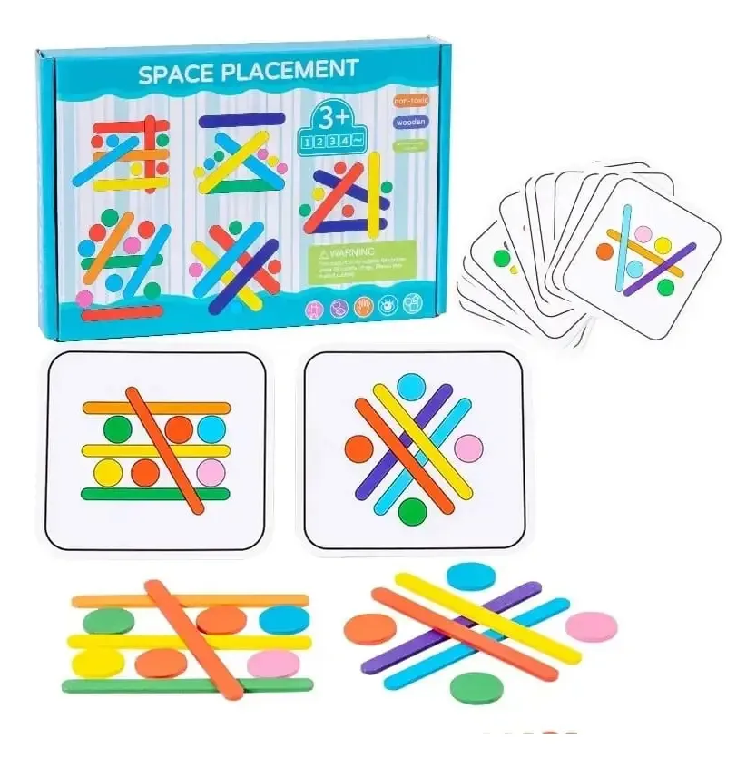 Jogo sensorial dinâmico de cores Montessori