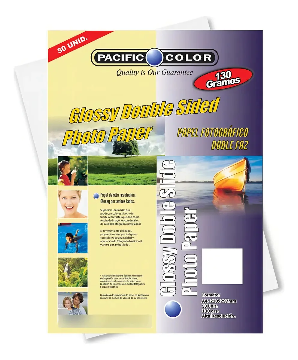Papel fotográfico brilhante de dupla face/PCPhoto130ds