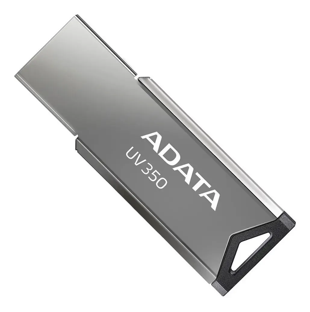 Pen Drive 64gb Adata Uv350 Usb 3.2 Metal - Auv350-64g-rbk Prateado