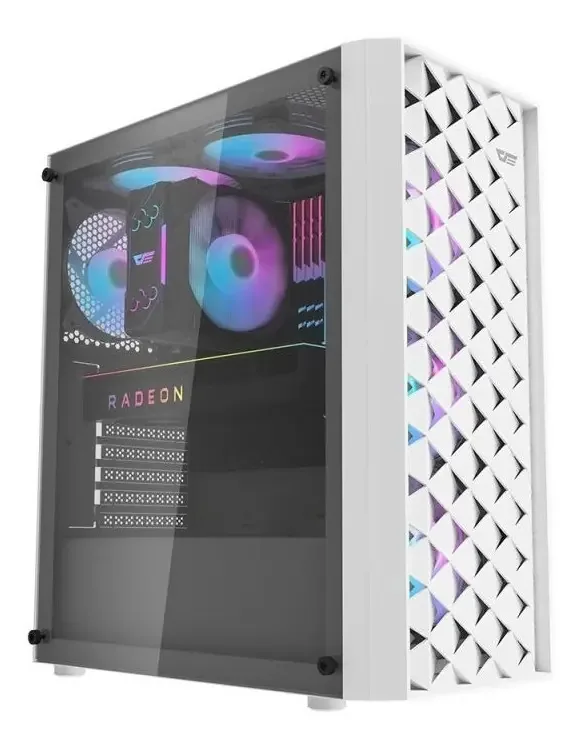 Gabinete Para Pc Gamer Darkflash Atx Branco Dk351 3xfans