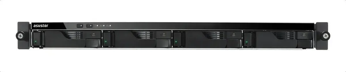 Servidor NAS Asustor AS6504RS Intel Atom C3538 8GB DDR4 4 Baias SATA Rack 1U