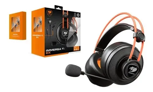 Headset Gamer Cougar Immersa Ti Ex P2 Estéreo + Bundle Havoc Cor Preto